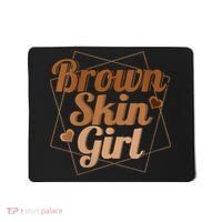 Brown Skin Girl Melanin Black Queen Juneteenth Mousepad thumb 0