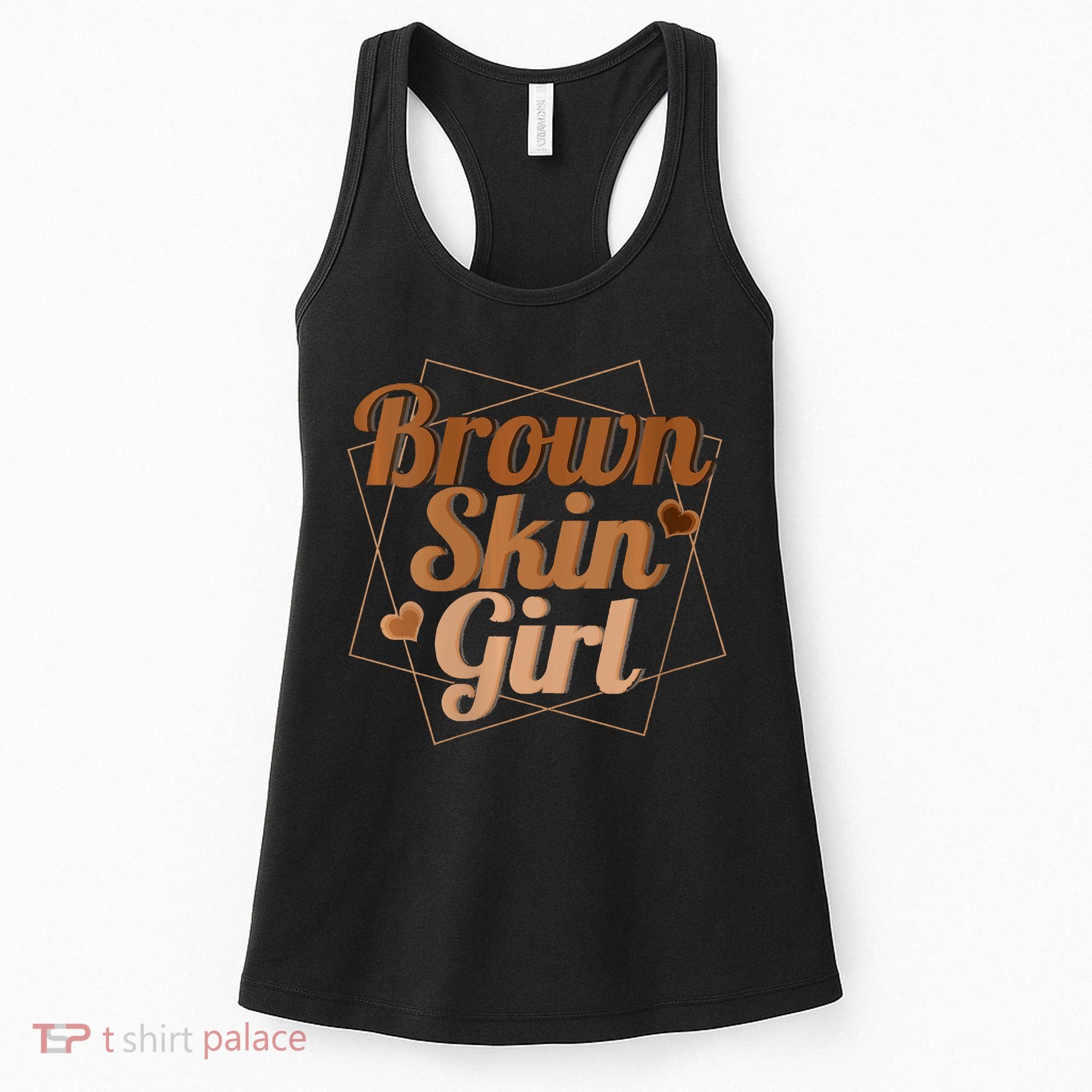 Brown Skin Girl Melanin Black Queen Juneteenth Women's Tank Top