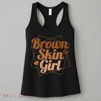 Brown Skin Girl Melanin Black Queen Juneteenth Women's Tank Top thumb 3