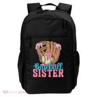 Baseball Sister Game Day Ice Cream Drip Baseball Big Sister Backpack thumb 0