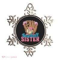 Baseball Sister Game Day Ice Cream Drip Baseball Big Sister Ornament thumb 0