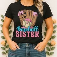 Baseball Sister Game Day Ice Cream Drip Baseball Big Sister Women's T-Shirt thumb 2
