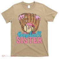Baseball Sister Game Day Ice Cream Drip Baseball Big Sister T-Shirt thumb 0