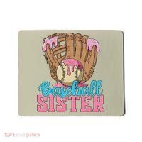 Baseball Sister Game Day Ice Cream Drip Baseball Big Sister Mousepad thumb 0