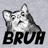 Bruh Shocked Gasp Cat Women's Sweatshirt thumb 2