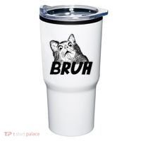 Bruh Shocked Gasp Cat Tumbler thumb 0