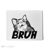 Bruh Shocked Gasp Cat Mousepad thumb 0