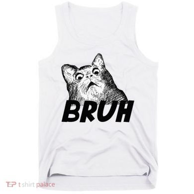 Bruh Shocked Gasp Cat Tank Top