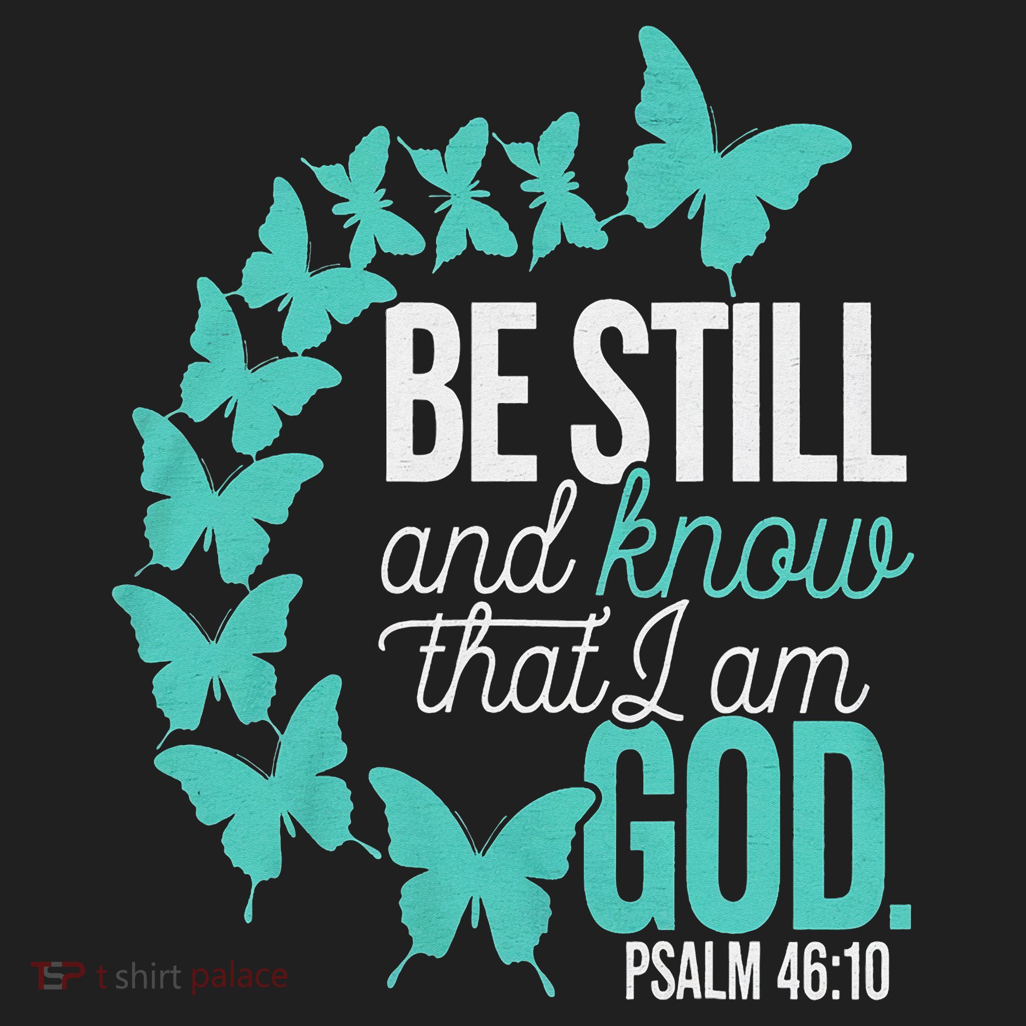 Be Still God Verse Butterfly Arc Christian Faith Beanie