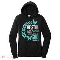 Be Still God Verse Butterfly Arc Christian Faith Women's Hoodie thumb 0