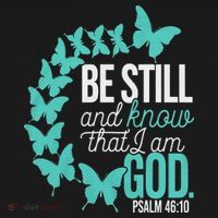Be Still God Verse Butterfly Arc Christian Faith Baby Bodysuit thumb 2