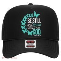 Be Still God Verse Butterfly Arc Christian Faith Hat thumb 0