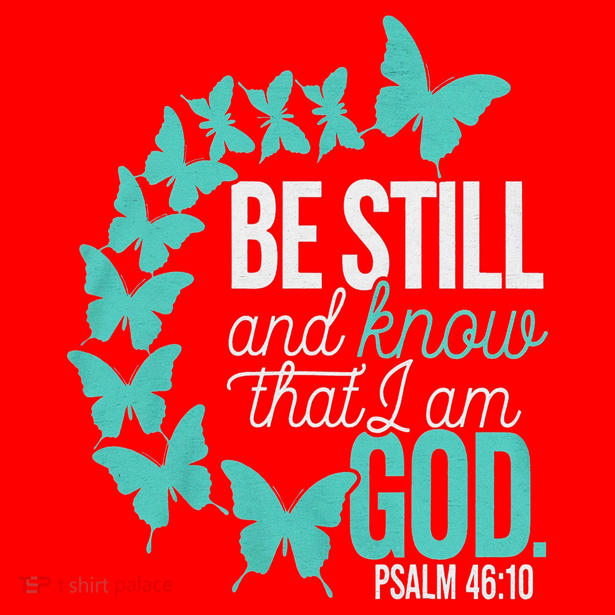 Be Still God Verse Butterfly Arc Christian Faith Santa Hat