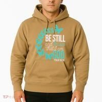 Be Still God Verse Butterfly Arc Christian Faith Hoodie thumb 2