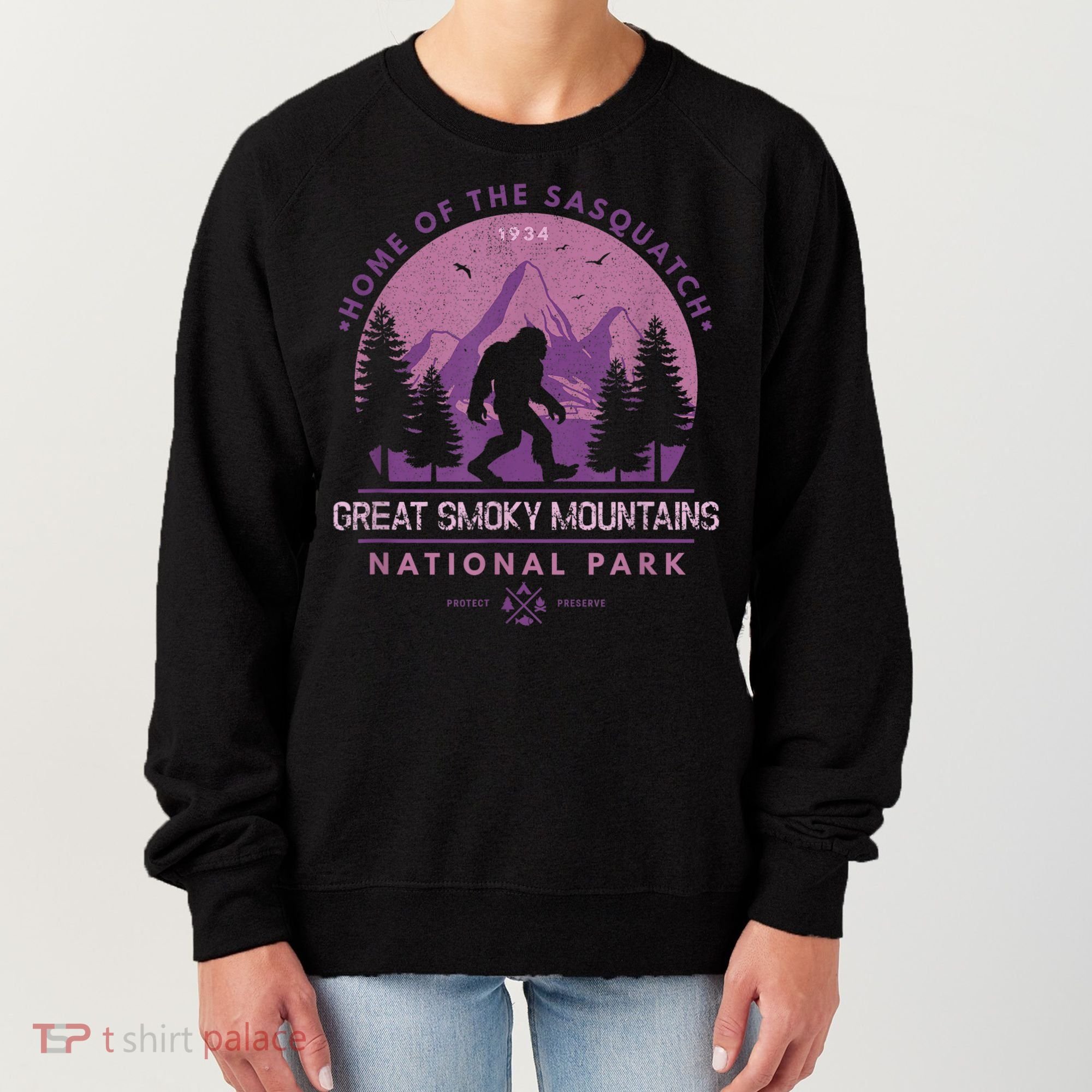 Bigfoot Sasquatch Great Smoky Mountains National Park Women's Sweatshirt