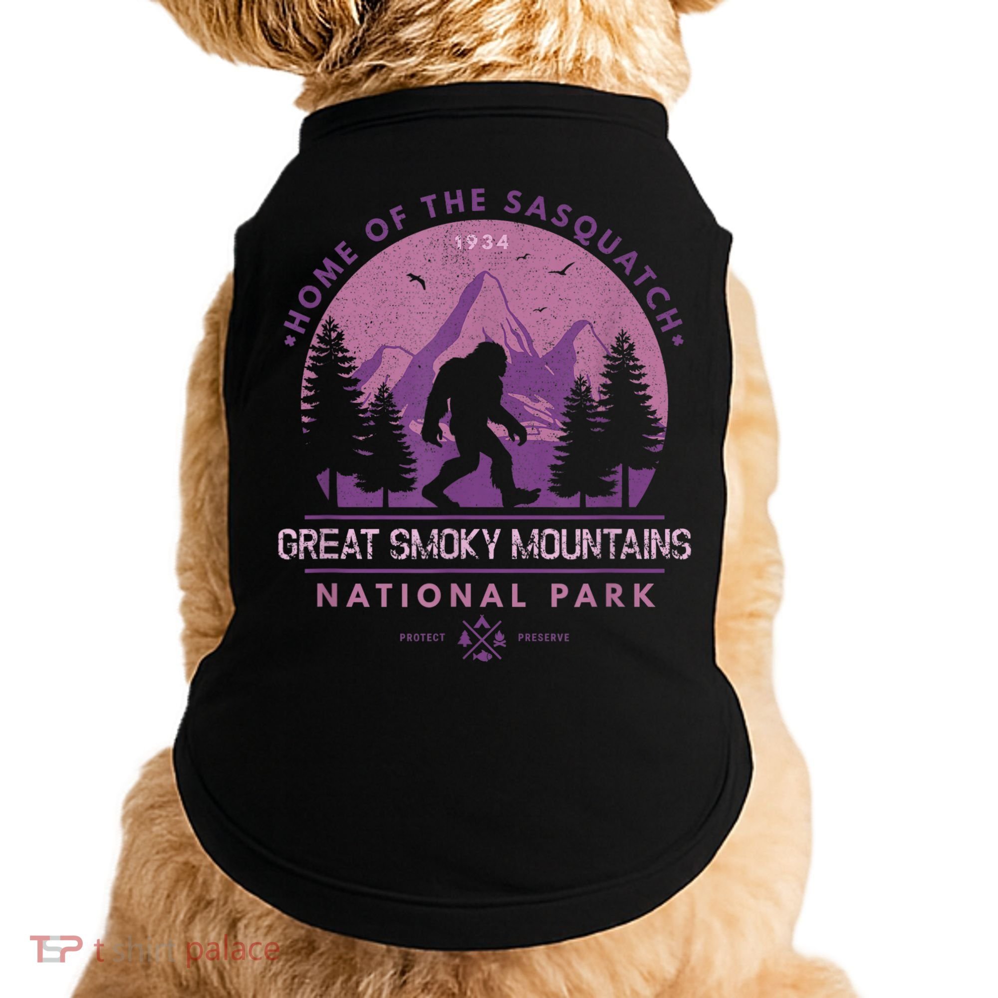 Bigfoot Sasquatch Great Smoky Mountains National Park Doggie Tank