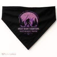 Bigfoot Sasquatch Great Smoky Mountains National Park USA-Made Doggie Bandana thumb 0