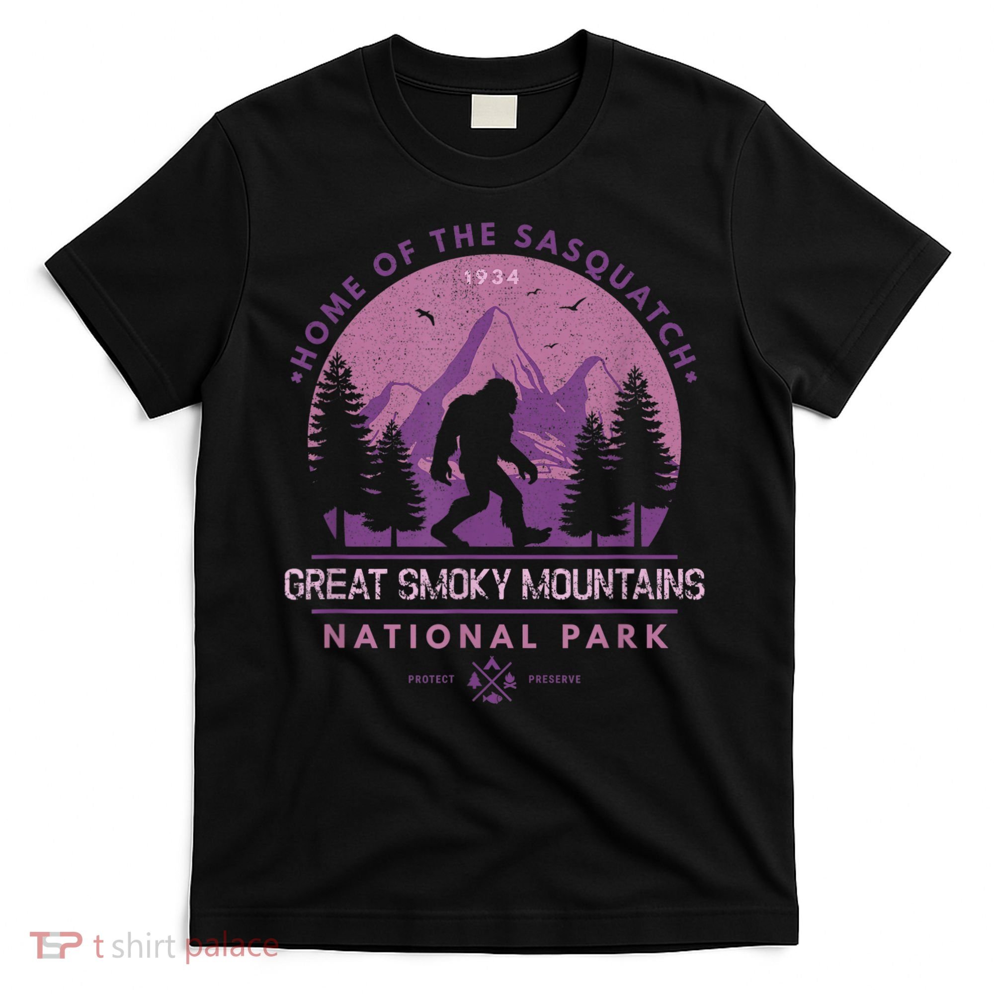 Bigfoot Sasquatch Great Smoky Mountains National Park T-Shirt