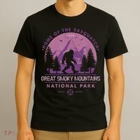 Bigfoot Sasquatch Great Smoky Mountains National Park T-Shirt thumb 3