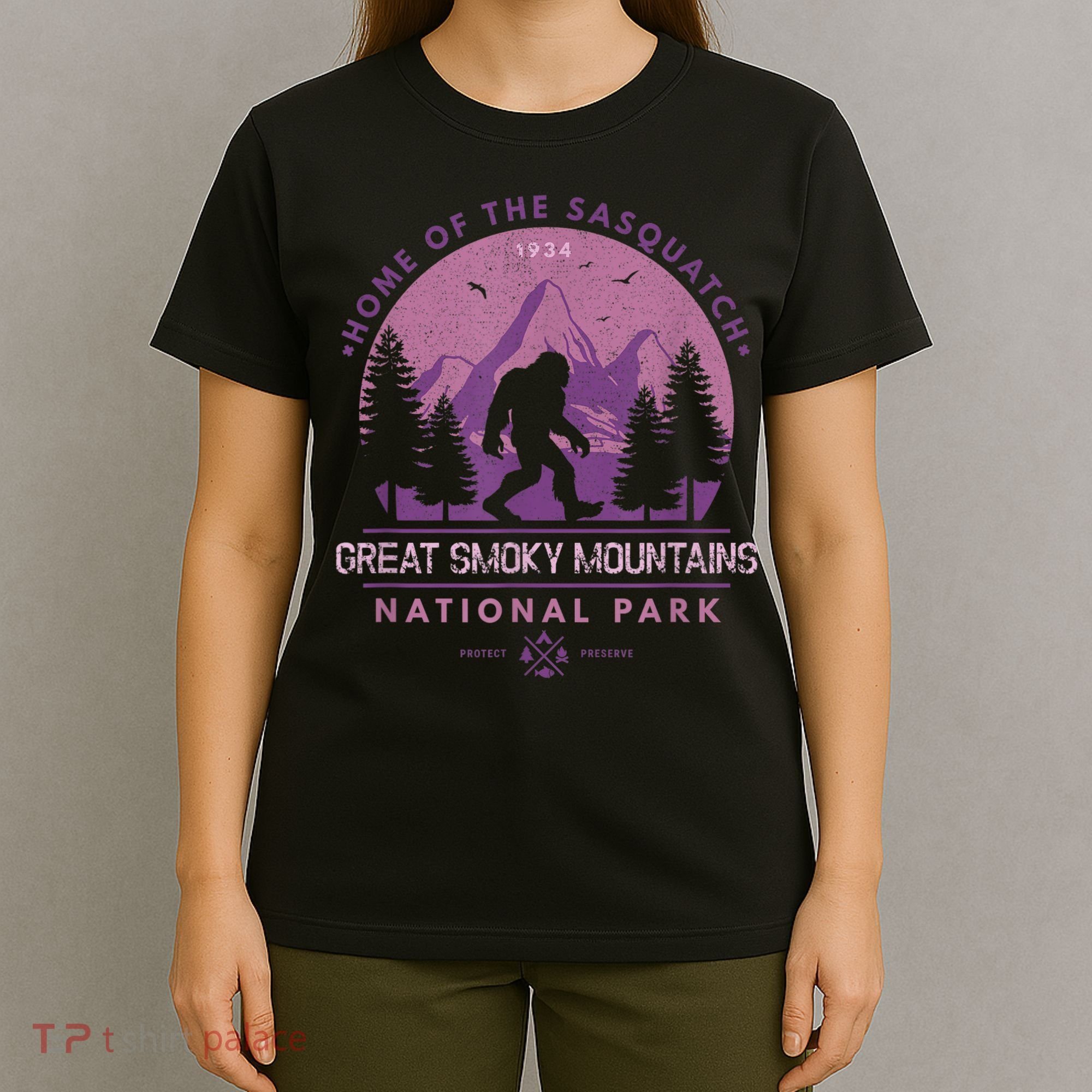 Bigfoot Sasquatch Great Smoky Mountains National Park T-Shirt