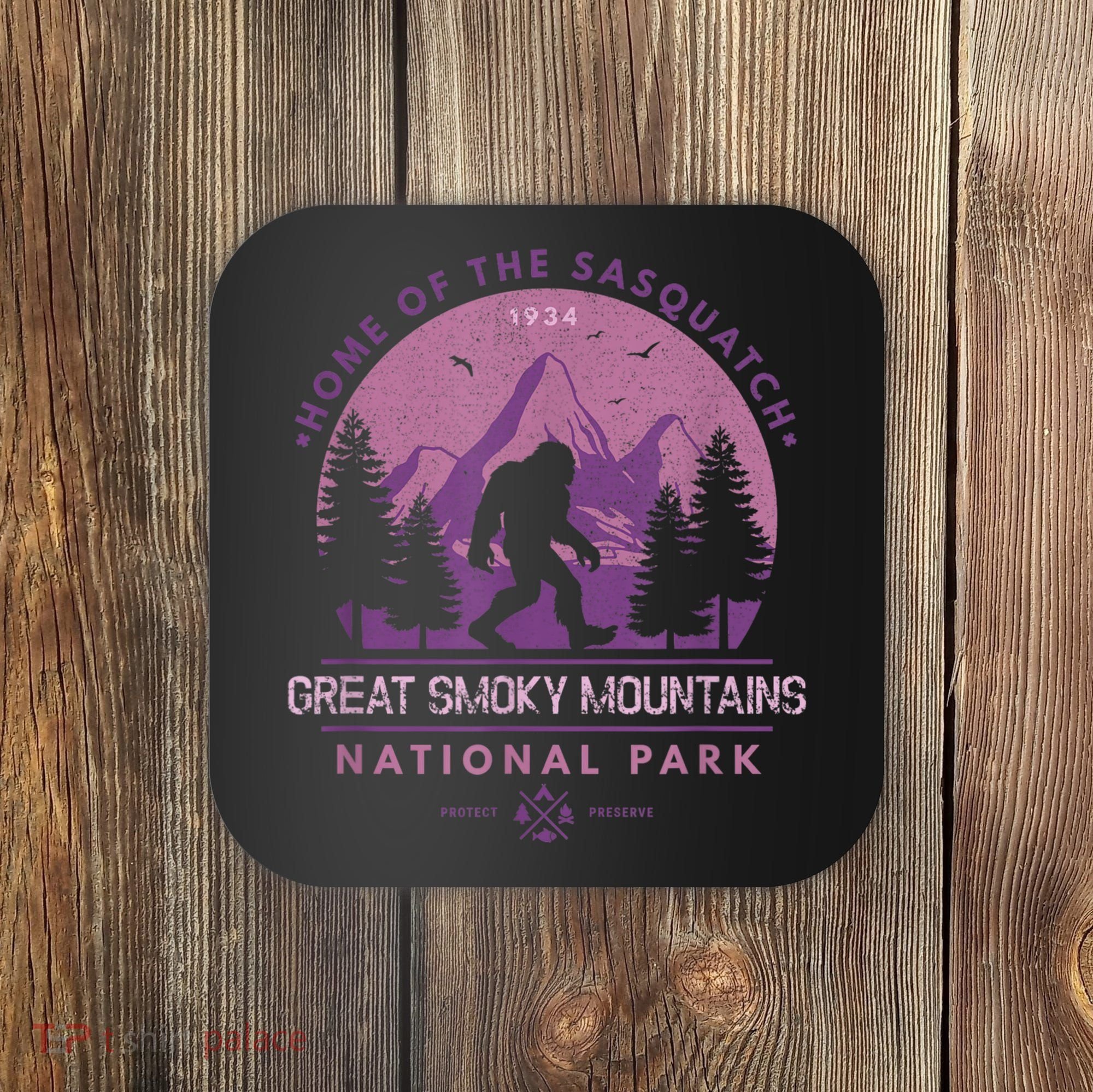 Bigfoot Sasquatch Great Smoky Mountains National Park Coaster