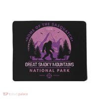 Bigfoot Sasquatch Great Smoky Mountains National Park Mousepad thumb 0