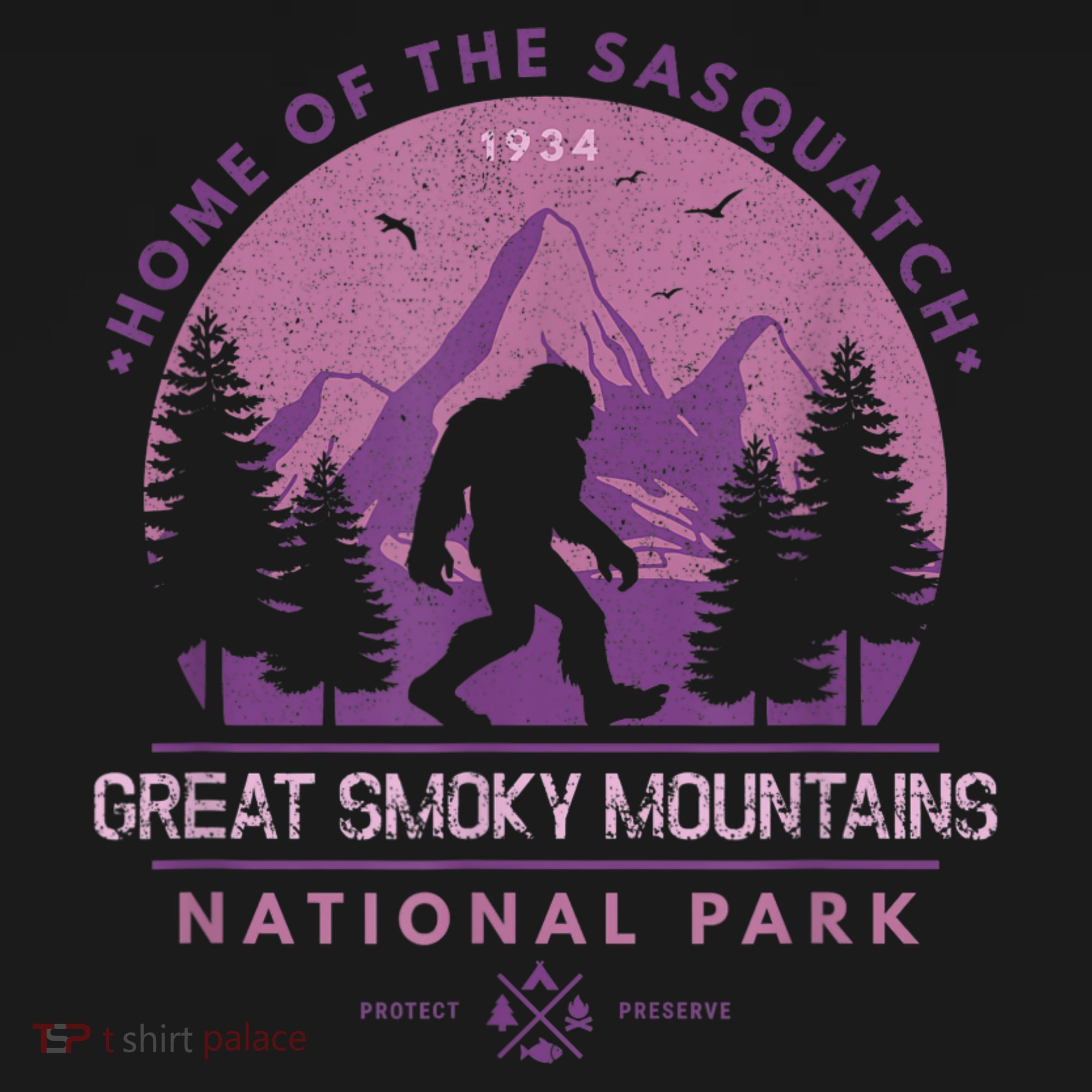 Bigfoot Sasquatch Great Smoky Mountains National Park Toddler Hoodie