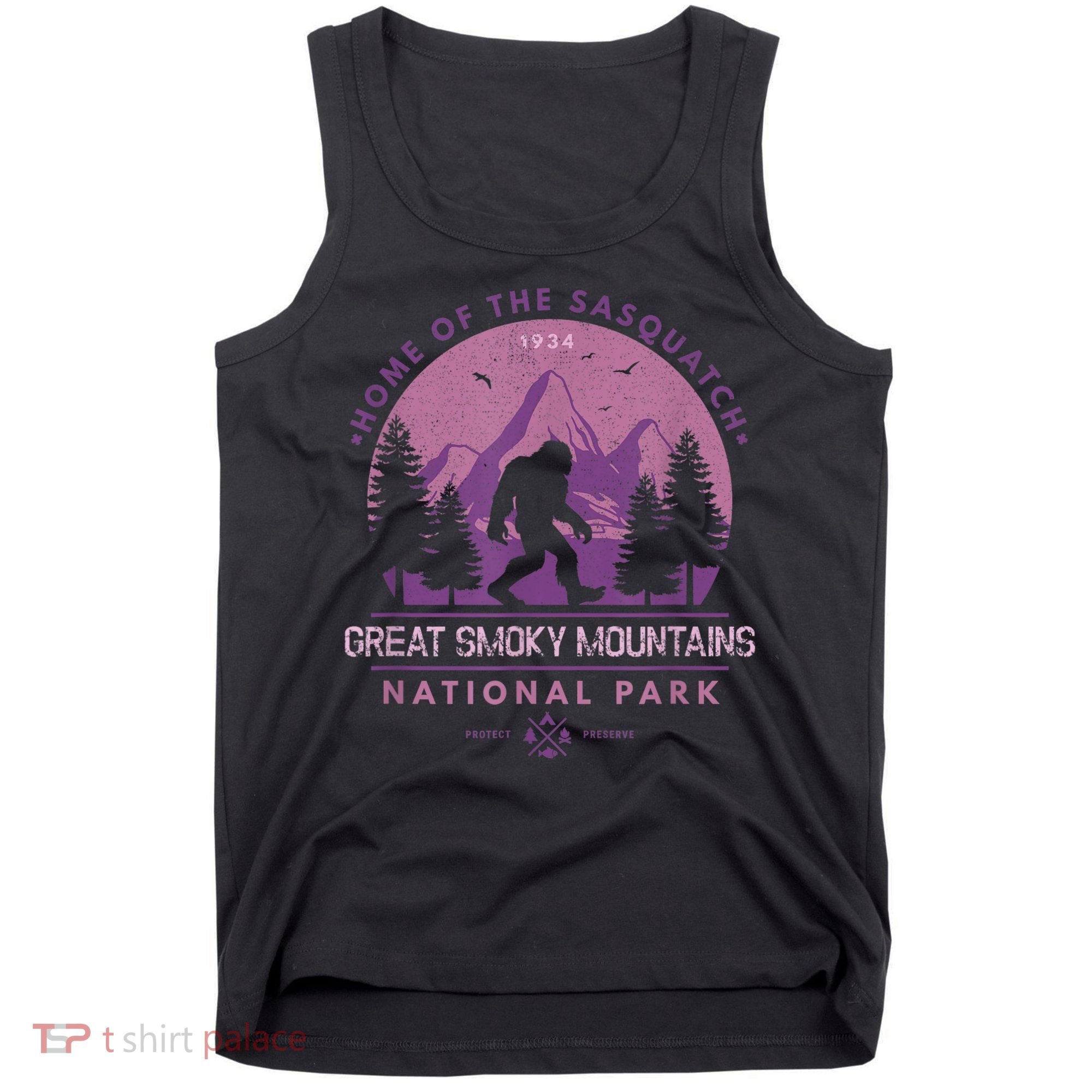 Bigfoot Sasquatch Great Smoky Mountains National Park Tank Top