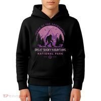 Bigfoot Sasquatch Great Smoky Mountains National Park Kids Hoodie thumb 4