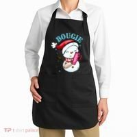 Bougie Snowman Holding A Tumbler Apron thumb 2