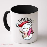 Bougie Snowman Holding A Tumbler Coffee Mug thumb 0