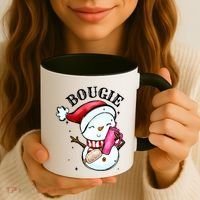 Bougie Snowman Holding A Tumbler Coffee Mug thumb 3