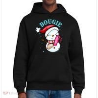 Bougie Snowman Holding A Tumbler District V.I.T. Heavyweight Hoodie thumb 0