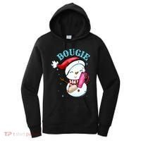 Bougie Snowman Holding A Tumbler Women's Hoodie thumb 0