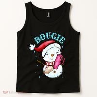 Bougie Snowman Holding A Tumbler Tank Top thumb 2