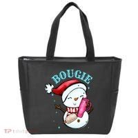 Bougie Snowman Holding A Tumbler Tote Bag thumb 0