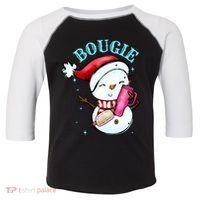 Bougie Snowman Holding A Tumbler Toddler Fine Jersey T-Shirt thumb 0
