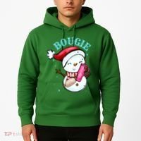 Bougie Snowman Holding A Tumbler Hoodie thumb 2