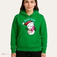 Bougie Snowman Holding A Tumbler Hoodie thumb 5