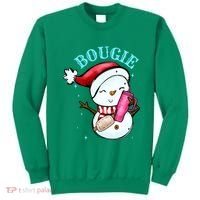 Bougie Snowman Holding A Tumbler Sweatshirt thumb 0