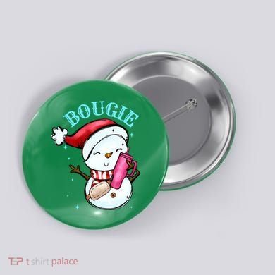 Bougie Snowman Holding A Tumbler Button