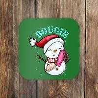 Bougie Snowman Holding A Tumbler Coaster thumb 0