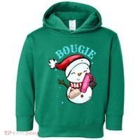 Bougie Snowman Holding A Tumbler Toddler Hoodie thumb 0
