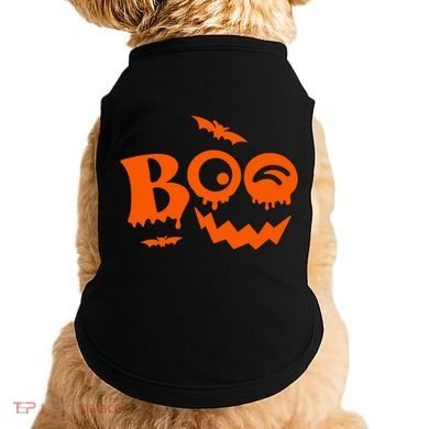 Boo Spooky Halloween Festive Doggie Tank