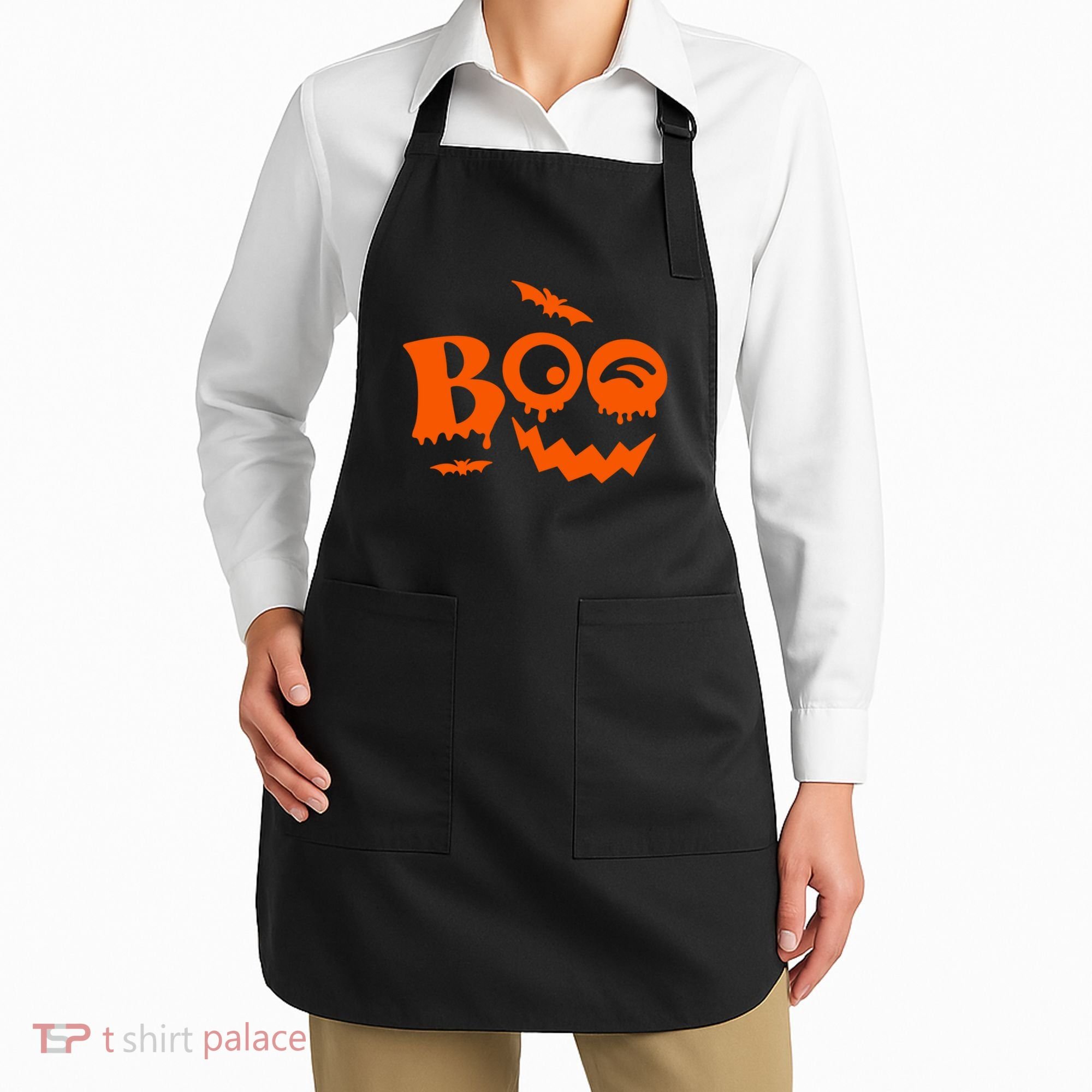 Boo Spooky Halloween Festive Apron