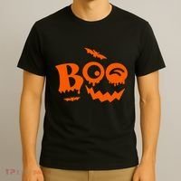 Boo Spooky Halloween Festive T-Shirt thumb 3
