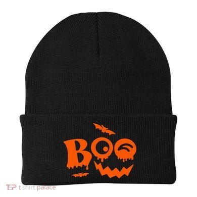 Boo Spooky Halloween Festive Beanie