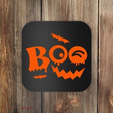 Boo Spooky Halloween Festive Coaster