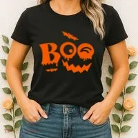 Boo Spooky Halloween Festive Women's T-Shirt thumb 2