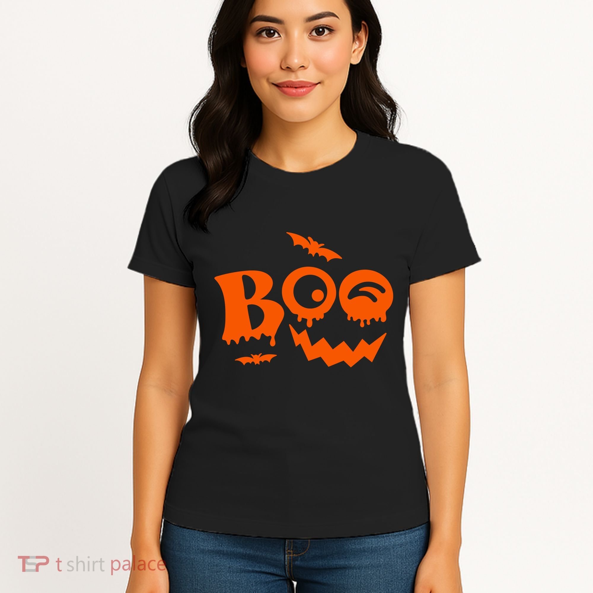 Boo Spooky Halloween Festive Women's T-Shirt
